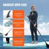 Inflatable Stand Up Paddle Board, 10' x 33" x 6" Wide SUP Paddleboard, with Board Accessories, Pump, Paddle, Fin, Phone Bag, Backpack, Ankle Leash