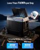 Car Refrigerator, DC 12/24V AC100-240V Compressor Electric Cooler, -4°F to 68°F Truck Refrigerator with APP Control, Wheels & Dual Zone