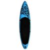 Inflatable Stand Up Paddleboard Set 120.1"x29.9"x5.9" Blue