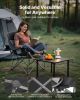 Oversized Camping Chairs, 450 lbs Heavy Duty Support, Portable Padded Folding Camp Chairs with Dual Cup Holders & Wine Glass Holders