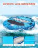 Towable Tubes for Boating, 3-Rider Inflatable Boat Tubes and Towables, 510lbs Capacity Water Sport Tube for Boat to Pull - with Anti-Slip Pad