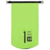 Dry Bag with Zipper Green 5.3 gal PVC