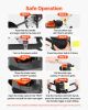 Gas Powered Ice Auger, 52CC 2-Stroke Ice Fishing Augers with 8" Steel Drill Bit, Cold-Resistant & Portable Post Hole Digger