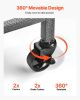 Fishing Rod Holder for 15-Rods, Mobile Fishing Pole Rack Cart with Wheels, Fish Gear Equipment Organizer for Garage Home Indoor Use